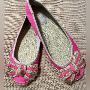 Vince Camuto Hot Pink Espadrille Jute Flats Sz9.5